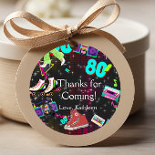 Retro 80's, Retro, dank je Bedankjes Labels