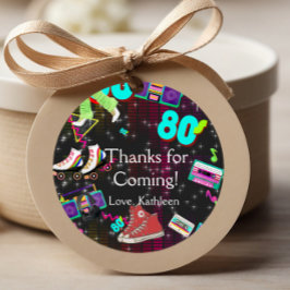 Retro 80's, Retro, dank je Bedankjes Labels