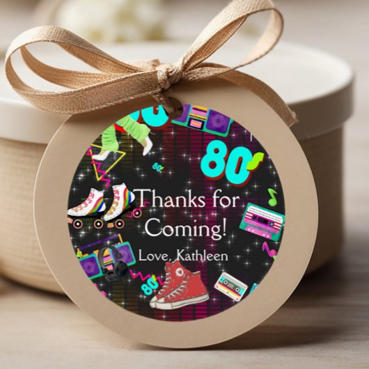 Retro 80's, Retro, dank je Bedankjes Labels