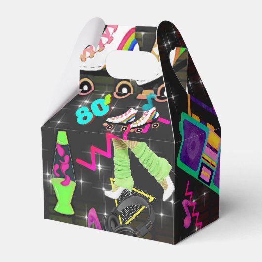 Retro 80's, Retro, elke leeftijd Bedankdoosjes (Achterkant)