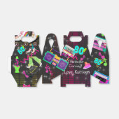 Retro 80's, Retro, elke leeftijd Bedankdoosjes (Uitgevouwen)