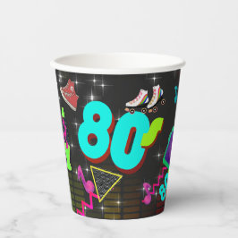 Retro 80's, Retro, elke leeftijd Papieren Bekers