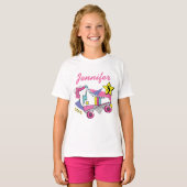 Retro 80's Roller Schaats Party Birthday T-shirt (Voorkant volledig)