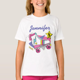 Retro 80's Roller Schaats Party Birthday T-shirt