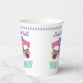 Retro 80s Roller Schaats Party Paper cup Papieren Bekers (Links)