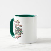 Retro 80s Rollerskate Coffee Mug Mok (Voorkant links)