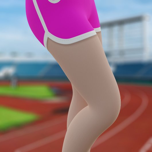 Retro 80s Roze Sport Running Shorts Leggings