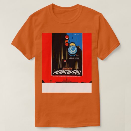 Retro  80s Scifi Poster T-shirt (Design voorkant)