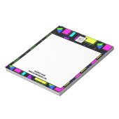 RETRO 80S SHAPE PATTERN BUSINESS COMPANY LOGO NOTITIEBLOK (Linkerzijde)