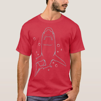 Retro 80s Shark Fish Classic Apparel voor S T-shirt