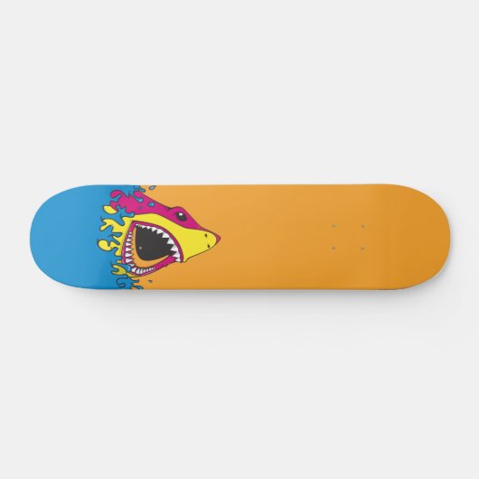 Retro 80's Shark Week Skateboard (Horizontaal)
