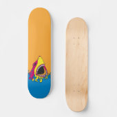 Retro 80's Shark Week Skateboard (Voorkant)