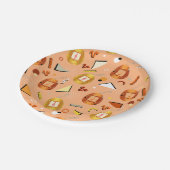 Retro 80's Sinaasappel Tamagotchi Papieren Bordje (Gekanteld)