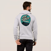 Retro 80's Skate Shop ritssluiting Hoodie (Achterkant volledig)