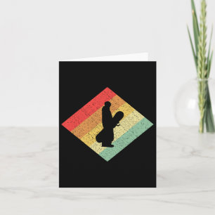 Retro 80s Snowboarden Gift voor Snowboarde Kaart