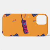 Retro 80s stijl achtergrond, kleurrijk. Case-Mate iPhone case (Achterkant (horizontaal))