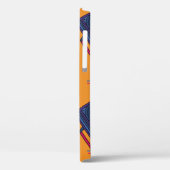 Retro 80s stijl achtergrond, kleurrijk. Case-Mate iPhone case (Achterkant / Links)