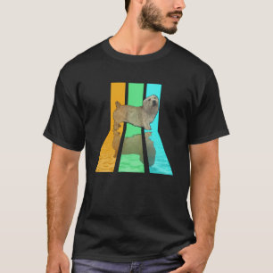 Retro 80s stijl Glen van Imaal Terrier T-shirt