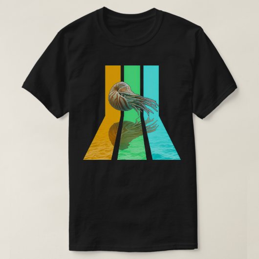 Retro 80s stijl Nautilus T-shirt (Design voorkant)