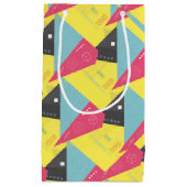 Retro 80's stijl papier geschenkzak klein cadeauzakje (Voorkant)