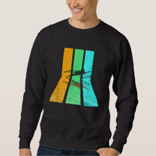 Retro 80s stijl roeien trui