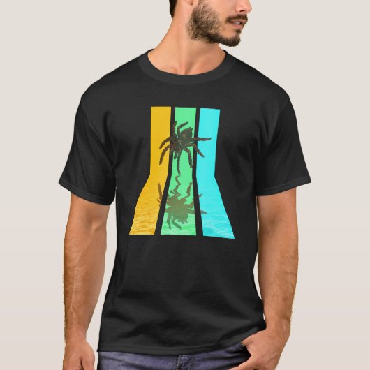 Retro 80s  stijl Tarantula Spin T-shirt (Voorkant)