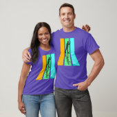 Retro 80s stijlhoeken t-shirt (Unisex)