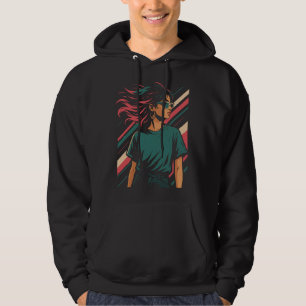 Retro 80s Stijlvolle Vrouw Grafisch T-shirt Vint