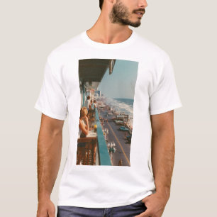 Retro 80s Strand Promenade Grafische T-shirt - Ret