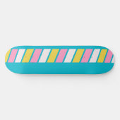 Retro 80s Strepen Persoonlijk Skateboard (Horizontaal)