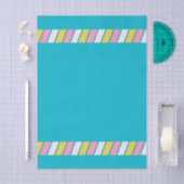 Retro 80s Strepen Tissuepapier (Craft)