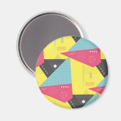 Retro 80's Style Button Badge Magneet (Voorkant / Achterkant)