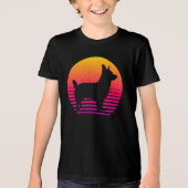  Retro 80's Style Corgi Tri-Blend Shirt (Voorkant)