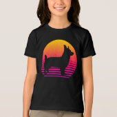  Retro 80's Style Corgi Tri-Blend Shirt (Voorkant)