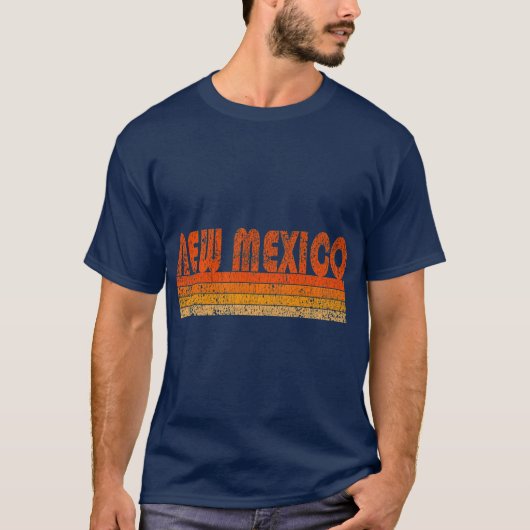  Retro 80s Style New Mexico T-shirt (Voorkant)