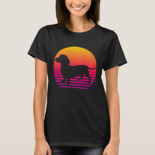 Retro 80's Style Teckel T-shirt