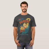 Retro 80s-style waterpark BANZAI ORLANDO, FLORIDA T-shirt (Voorkant volledig)