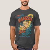 Retro 80s-style waterpark BANZAI ORLANDO, FLORIDA T-shirt (Voorkant)