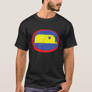 Retro 80s Surven stijl RV Camper Trailer T-shirt