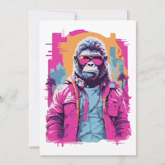 Retro 80's Sweet 16 Verjaardagsfeest Kaart (Achterkant)