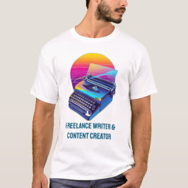 Retro 80s Synthwave Freelance Schrijver T-shirt