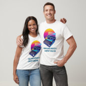 Retro 80s Synthwave Freelance Schrijver T-shirt (Unisex)