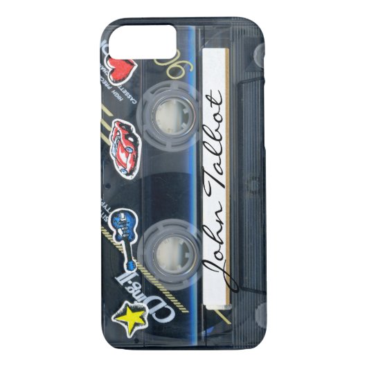 Retro 80s T3 Cassette Audiotape iPhone Case (Achterkant)