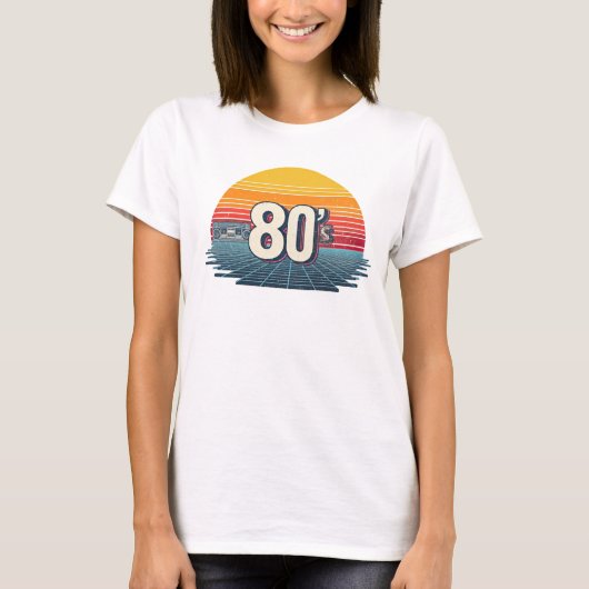 Retro 80's t-shirt (Voorkant)