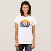 Retro 80's t-shirt (Voorkant volledig)