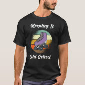Retro 80s van de Schaatsen van Roller T-shirt (Voorkant)