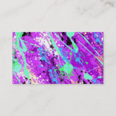 Retro 80's verfplaat - Paars Visitekaartje (Achterkant)