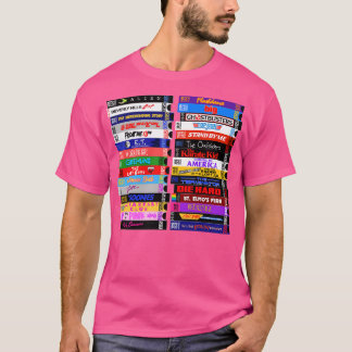 Retro 80s VHS Stacks Lange Mouw TShirt