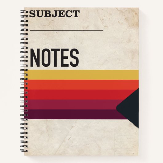 Retro 80s VHS Tape Notitieboek School Stranger Din (Voorkant)