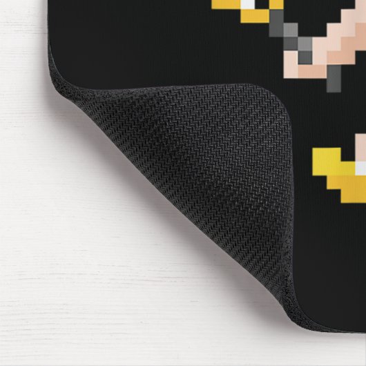 Retro 80s Video Game Pixel Art Badminton Player  Muismat (Hoek)